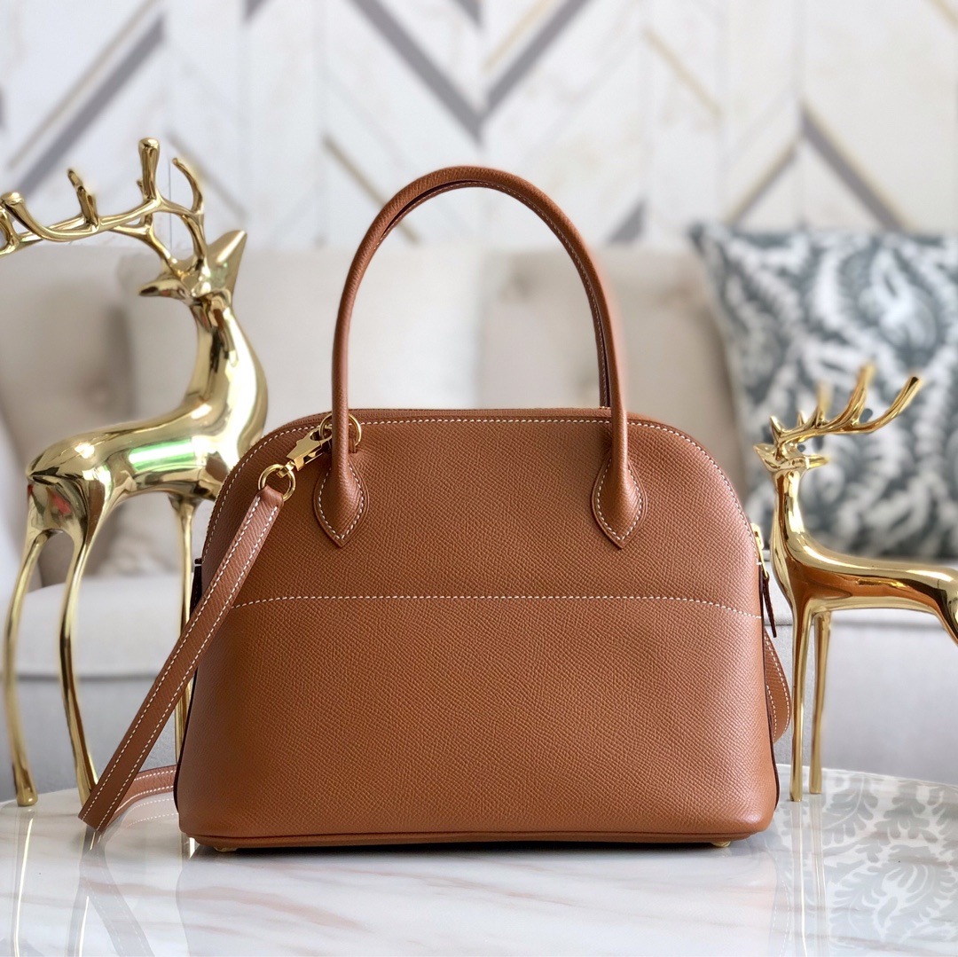 에르메스 볼리드27 골드브라운 금장 앱송